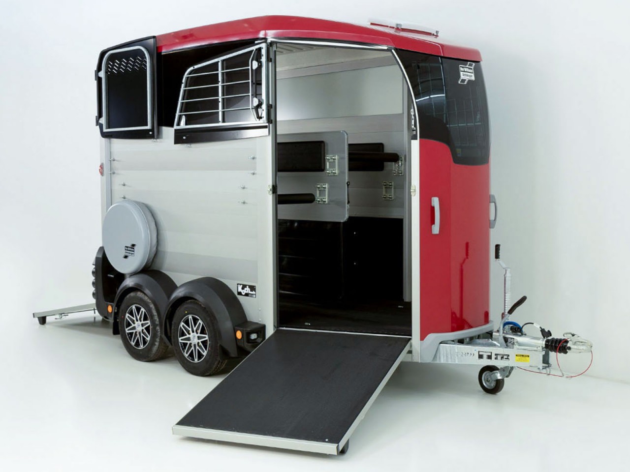 Ifor Williams Pferdeanhänger HBX 511, Frontausstieg, Neues Modell, rot