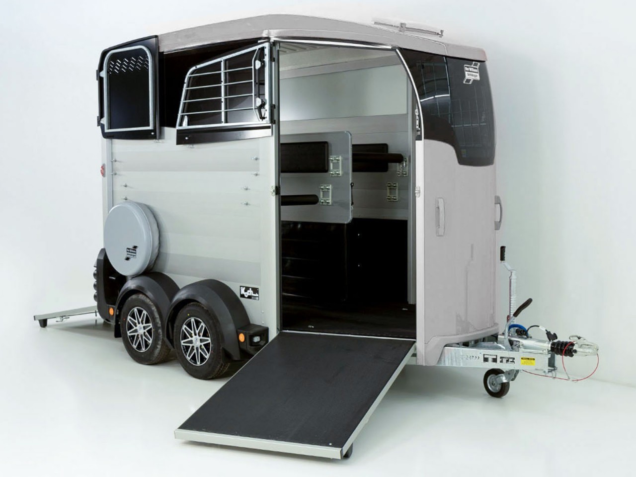 Ifor Williams Pferdeanhänger HBX 511, Frontausstieg, Neues Modell, silber