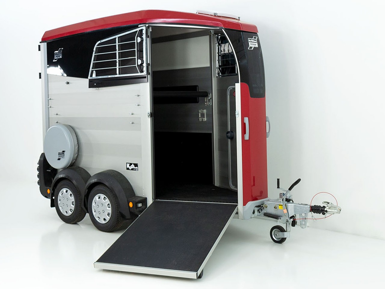 Ifor Williams Pferdeanhänger HBX 403, Frontausstieg, Neues Modell, rot