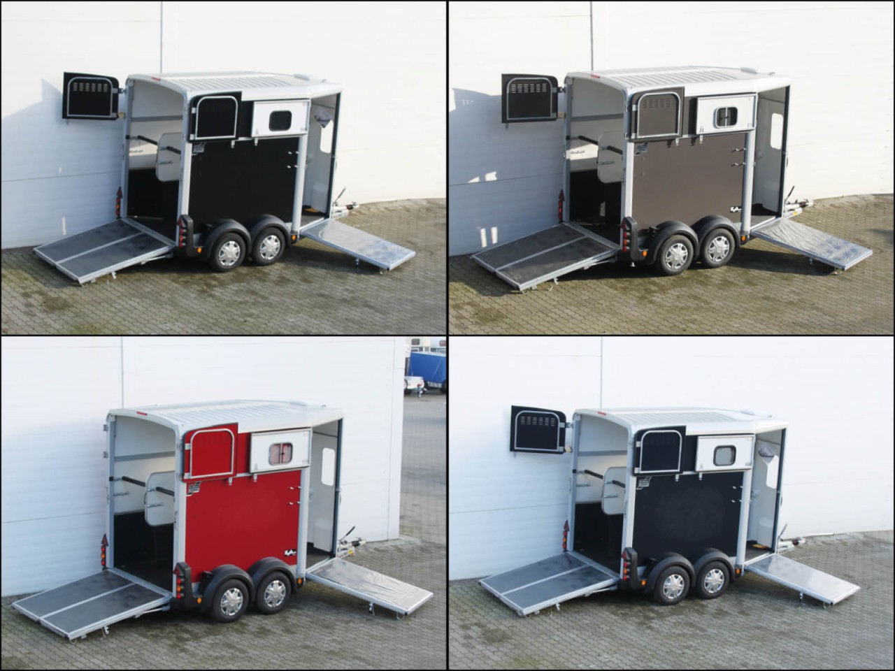Ifor Williams Pferdeanhänger HB506, Frontausstieg, Klappenkombi