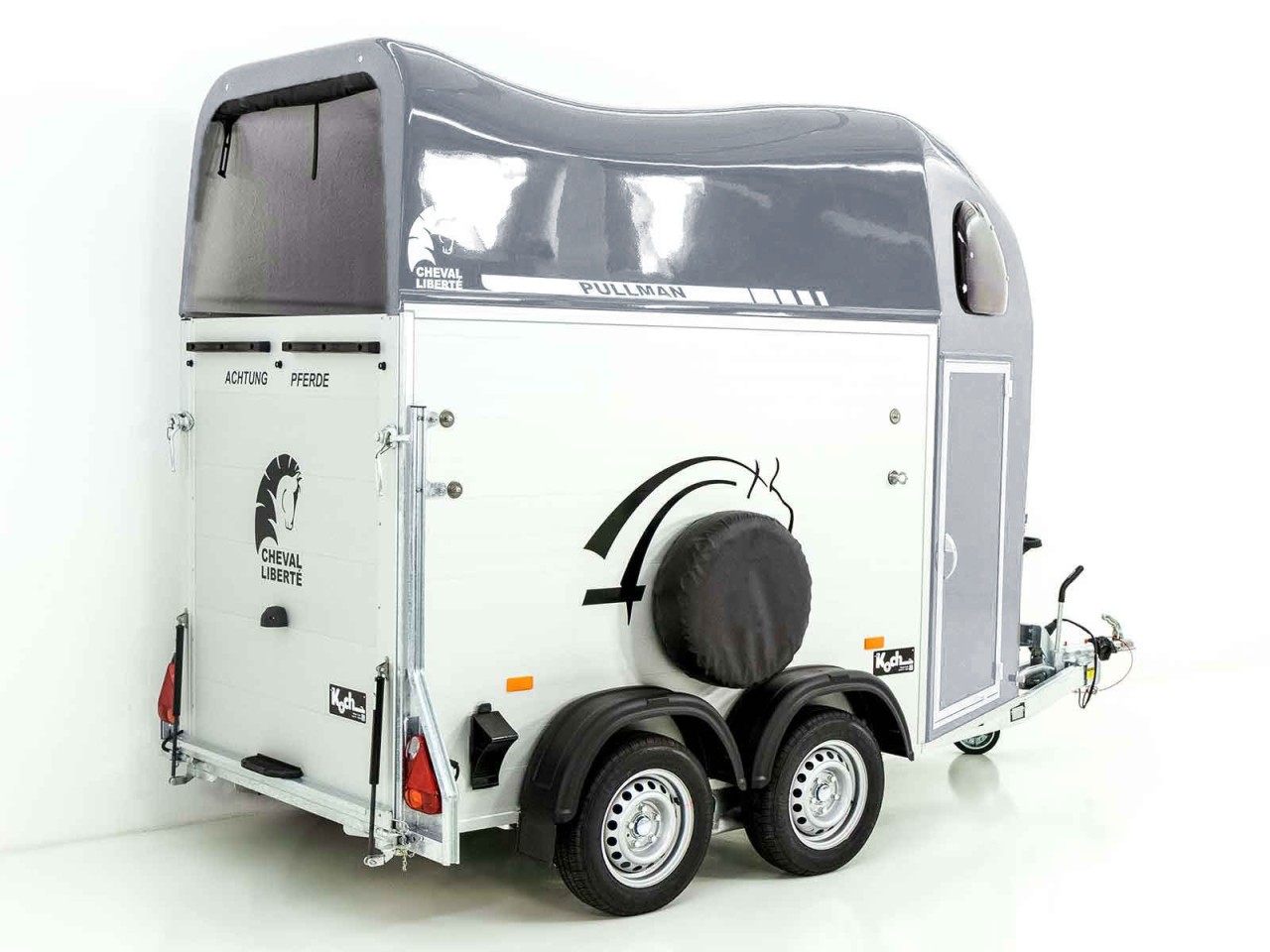 Cheval Liberte Pferdeanhänger GOLD One 1,5er, Pullman-Fahrwerk, grau