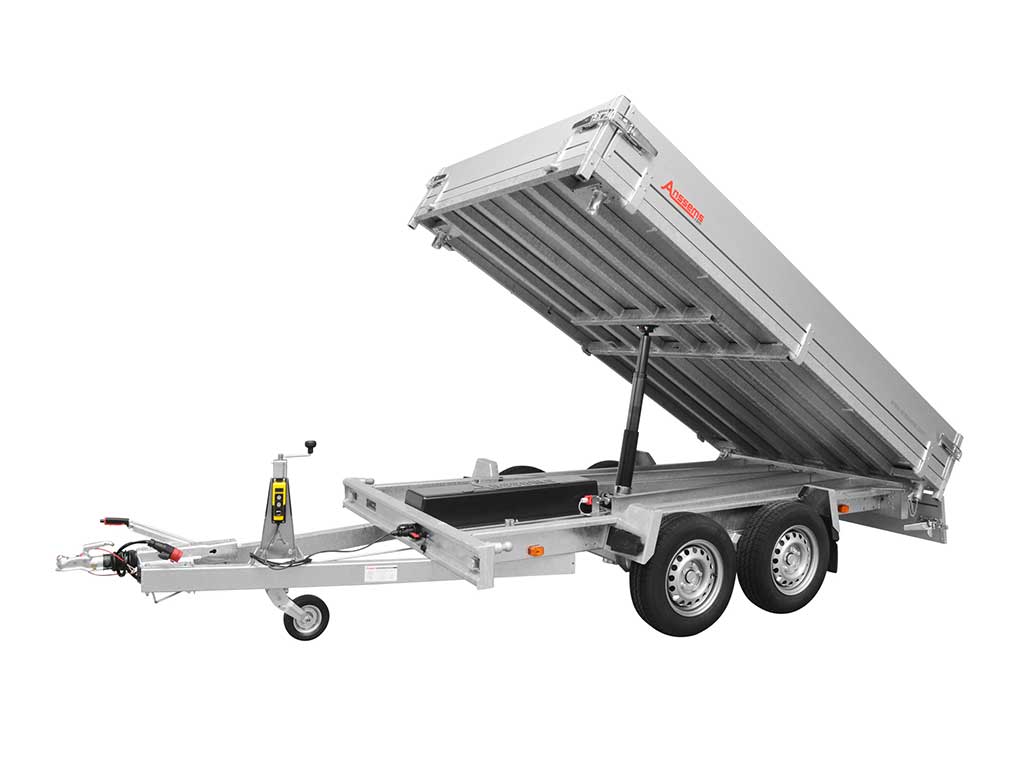 Anssems PKW-Anhänger 3-Seitenkipper KSX 3500 kg, Ladefläche 3,05 x 1,78 m - Elektrisch