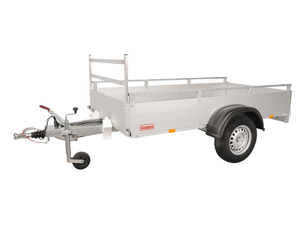 Anssems PKW-Anhänger Tieflader Alu GTB 1200 kg, Ladefläche 2,51 x 1,26 m - mit Reling