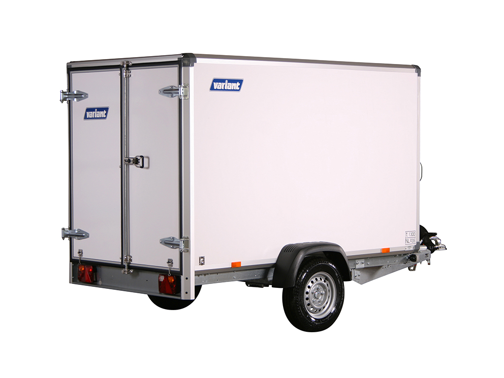 Variant PKW-Anhänger Kofferanhänger 1315 C2 mit Flügeltüren 1350 kg, Ladefläche 2,58 x 1,48 m, Innenhöhe 1,57 m