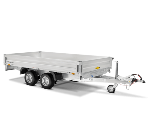 Humbaur PKW-Anhänger Hochlader HN 304121, 3000 kg, Ladefläche 4,10 x 2,10 m - 10 Zoll Bereifung