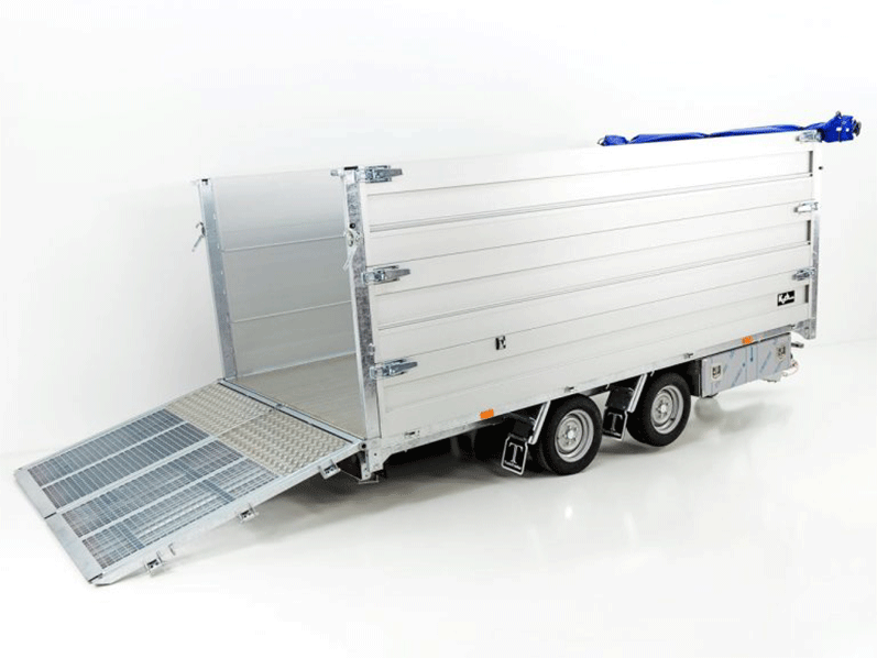 Twintrailer Multi-Heckkipper TT35-40 GB 3,5t, 192 x 402 x 140 cm, Tandem