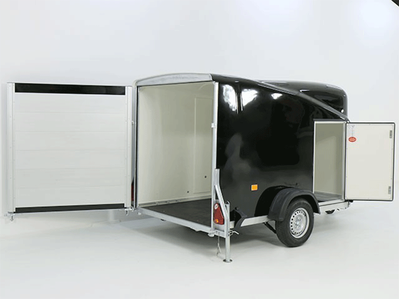 Debon Kofferanhänger DK Vollpoly 150 x 290 cm Höhe 160 cm, Neues Modell, schwarz