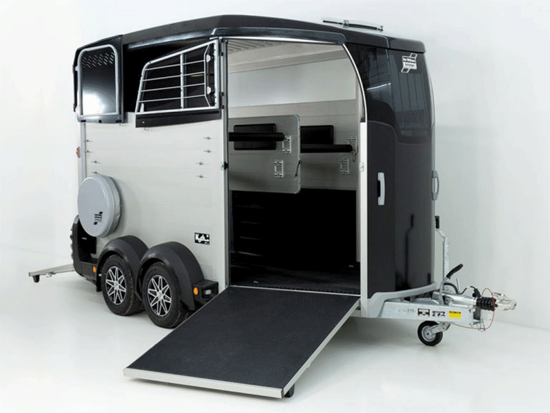 Ifor Williams Pferdeanhänger HBX 506, Frontausstieg, Neues Modell, schwarz