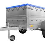 Unitrailer Kippanhänger Garden Trailer 200 KIPP, 750 kg, mit Aufsätzen und Flachplane